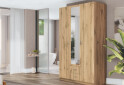 Фото 2 - Шкаф Киевский стандарт М-стиль 3Д2Ш 3-дверный с зеркалом 120 см дуб аппалачи