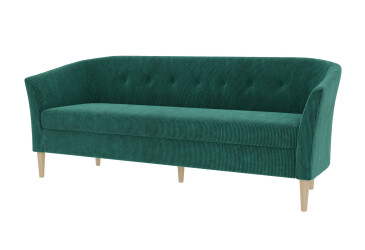 Фото Диван UMa Соната 3С 191x66 см нераскладной изумрудный (Run again 36)