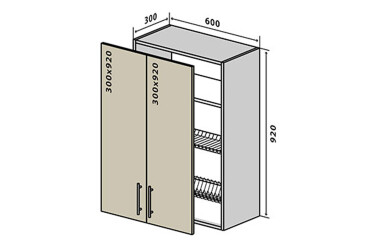Фото В47 Тумба 2Д 60 Сушка Прайм Люкс / Prime Luxe Вип-Мастер