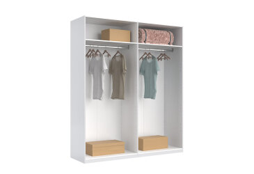 Image Шафа MiroMark Ідеа / Idea 4дв 179 см білий глянець