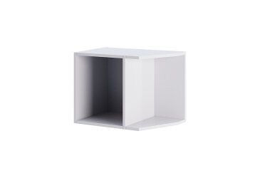 Image Антресоль MiroMark Ідеа / Idea кутове закінчення 53 см білий глянець