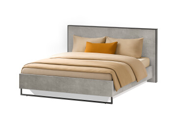 Фото Ліжко Moreli Forte / Форте 160х200 см з вкладом, бетон