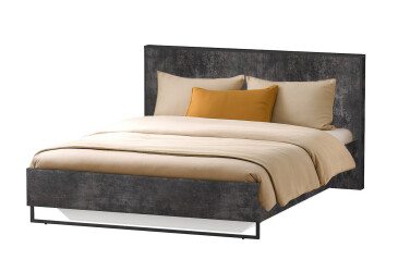 Фото Ліжко Moreli Forte / Форте 160х200 см з вкладом, бетон темний