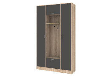 Фото Прихожая Киевский стандарт Стиль 4-дверный 140 см дуб сонома / антрацит