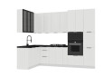 Фото 2 - Угловая кухня Диплос / Diplos Blum 1.6х2.8 Мебель Стар, аляска белая / белый agt