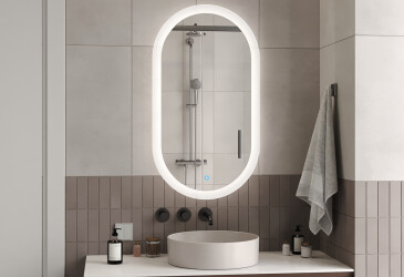 Фото Дзеркало Ліон 1000х600 сенсор Moreli