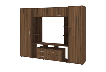 Фото Стенка Киевский стандарт Юта Д 270 см орех макадамия / дуб ливорно