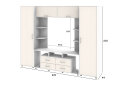 Image 4 - Стенка Киевский стандарт Юта М 270 см нимфея альба / слоновая кость