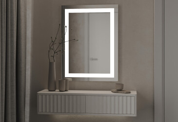 Фото Дзеркало Мілан 1000х800 кнопка Moreli