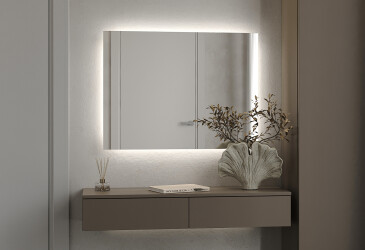 Фото Зеркало Сан-Паулу 800х600 кнопка Moreli