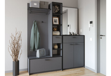 Фото Прихожая Moreli KO-0002 Корнелия антрацит 