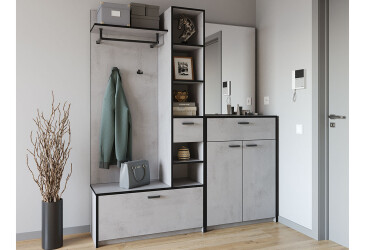 Фото Прихожая Moreli KO-0002 Корнелия бетон тефра