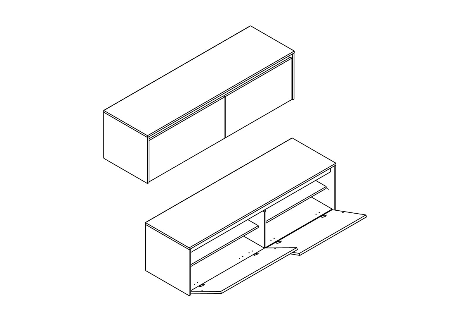 Фото 2 - Прихожая Gerbor холдинг Анси 190 см с пеналом, дуб травиата / кашемир
