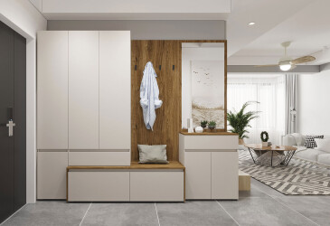 Фото Прихожая Gerbor холдинг Анси 260 см, дуб травиата / кашемир