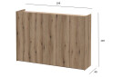 Фото 5 - Тумба для обуви Doros Кассель с 5 дверцами 159 см, Дуб Эвок