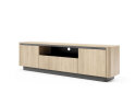 Image 1 - Тумба під ТВ Perfect Home Торро / Torro з 3 дверцятами та полицею 200 см, дуб кремона / чорний