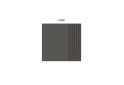 Image 5 - Фасад Антресоль МДФ Смуга 500х400 Оскар MebelStar