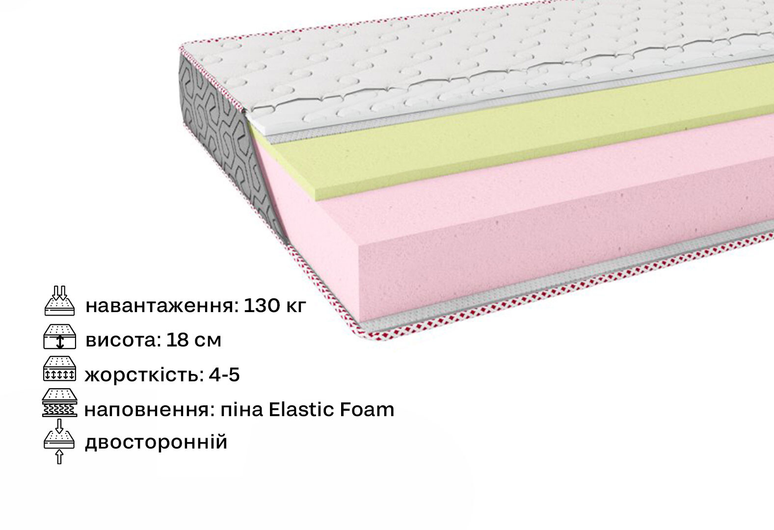 Фото 2 - Матрац Monami / Монамі 180х190 серія Fashion ЕММ