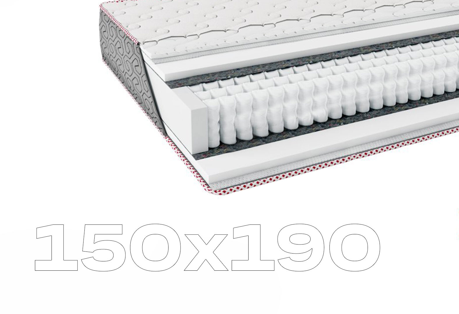 Фото 1 - Матрац Vela / Вела 150х190 серія Fashion ЕММ