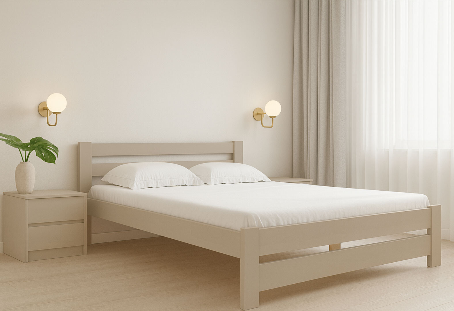 Фото 3 - Ліжко Arbor Drev Симфонія 180х200, бук, кашемір