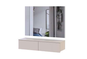 Фото Стол туалетный Doros Левия с зеркалом 100 см, кашемир