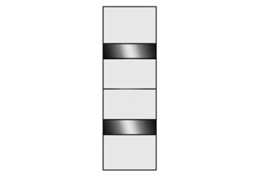 Фото Фасад Ф-800 ДСП комби / графит V2 Вип-Мастер