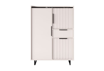 Фото Комод ВМК Фреско REG3D1S 85 см, кашемир / тёмный мрамор