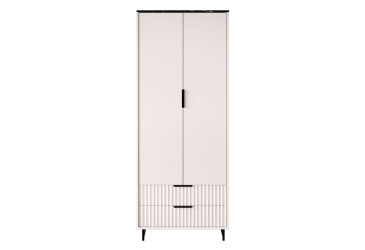 Фото Шафа ВМК Фреско SZF2D2S 98 см, кашемір / темний мармур