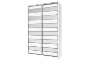 Фото Шафа-купе Мебель Стар 2-дверый 1500х2400х600 фасады комби, аляска белая