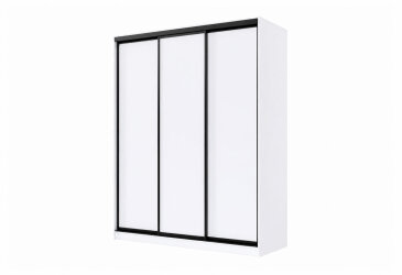 Зображення Шафа-купе MebelStar 3-дверна 1800х2100х600 ДСП, аляска біла