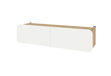 Фото Тумба навісна Київський стандарт Руна 2-дверна 145 см дуб рая / білий софт