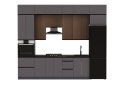 Зображення 5 - Кухня VIP-master Прайм Люкс / Лорі Люкс 320 см, платиновий матовий / горіх браун V