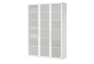 Фото Шафа VIP-master Неаполь 3-дверна з фасадами сатин 150 см Біла