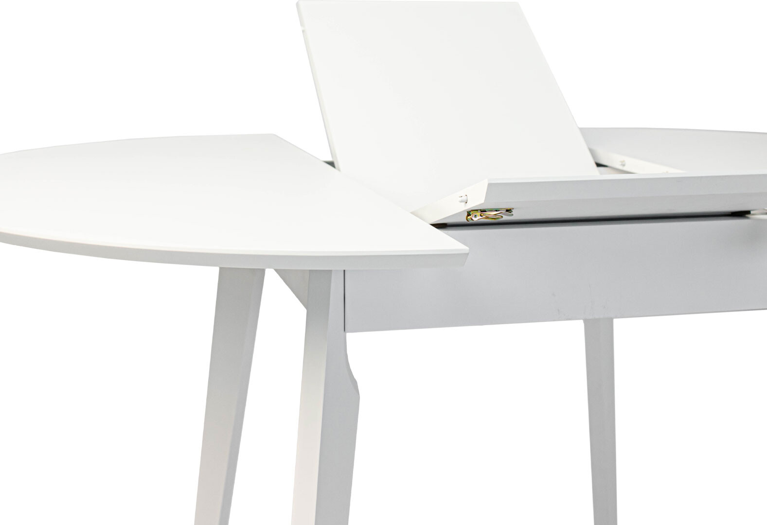 Фото 8 - Стіл обідній Марс круглий 100+40 white, розкладний