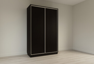 Фото Шкаф-купе Garant 2-дверный 140 см венге магия, профиль Серебро