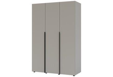 Image Шкаф Garant Соло 3D с полками и штангой 132 см, серая мышка