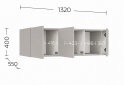 Изображение 4 - Антресоль Garant Соло М3 132 см, кашемир