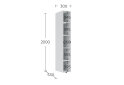 Image 9 - Консоль Garant Соло пряма 30 см, німфея альба
