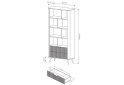 Изображение 7 - Шкаф-стеллаж открытый Perfect Home Ланте / Lante с 2 ящиками 88 см, белый, золотые ножки