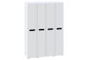 Фото 2 - Шкаф Svit Mebliv Бьянко 4-дверный 150 см, Белый с черной вставкой