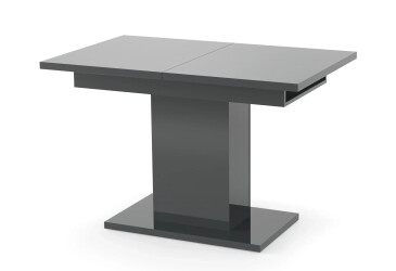Фото Стол Неман Твист раздвижной 110/150х67.5 серый глянец