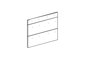 Фото Фасад Н 80 3Ш (1+2) Favorit Марта / Алиса Лак