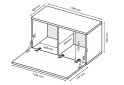 Image 2 - Тумба під ТВ MiroMark Бокс / Box з дверкою 140 см, дуб артізан
