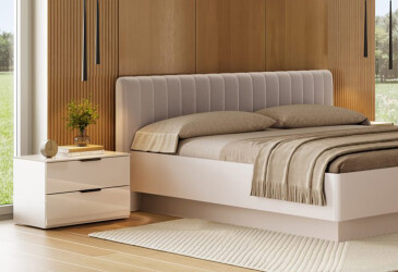 Фото Прикроватная тумба 2шх глянец кашемир