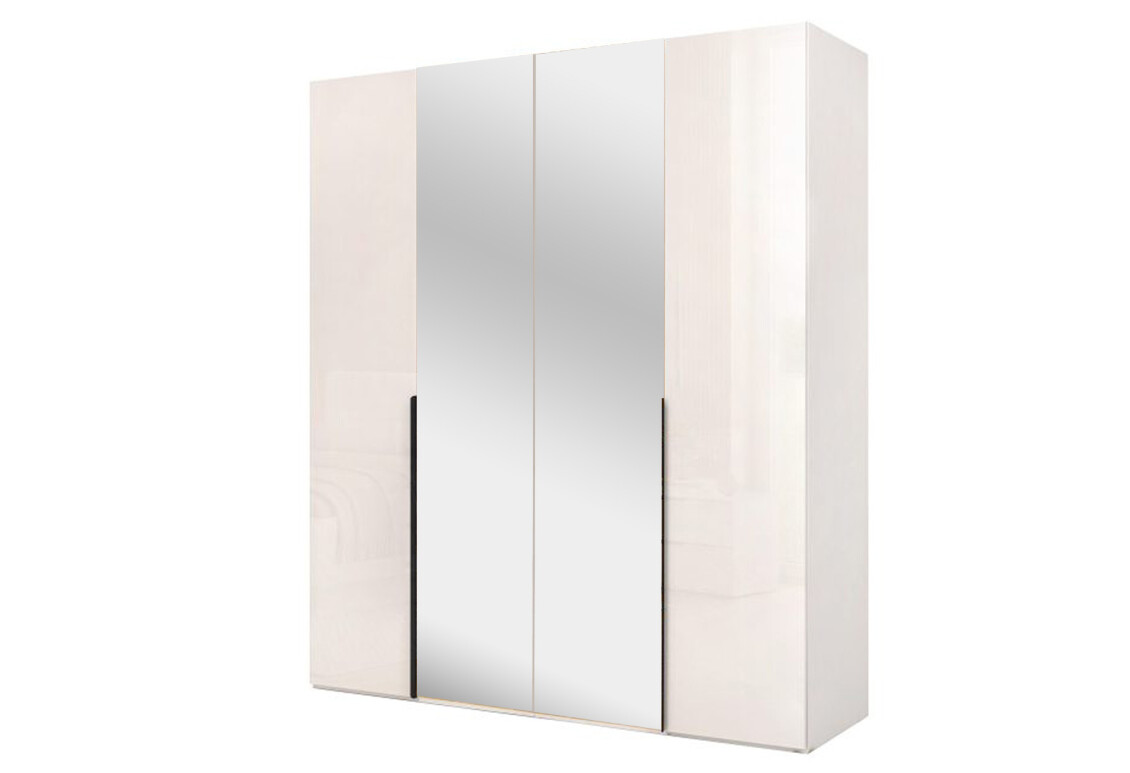 Фото Шафа MiroMark Лорі / Lori 4-дверна з дзеркалом 179,2 см глянець кашемір