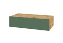 Фото 1 - Туалетный столик Svit Mebliv Спейс 1 ящик 80 см, дуб аппалачи / зеленый дымчатый