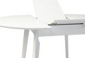 Фото 6 - Стол обеденный Марс круглый 100+40 white, раскладной + Стул Лула Софт белый 4 шт.
