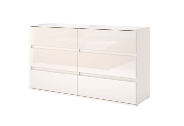 Фото Комод МироМарк Лили / Lily с 6 ящиками 150,2 см, глянец кашемир