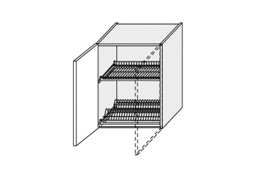 Фото Верх 60ВС/720 1дв сушка Pro Blum+GTV левая Миллениум / Millenium Premium МироМарк