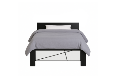 Фото Ліжко ВМК Каспіан МДФ (без вкладу) 90х200 см венге магія / білий сніг